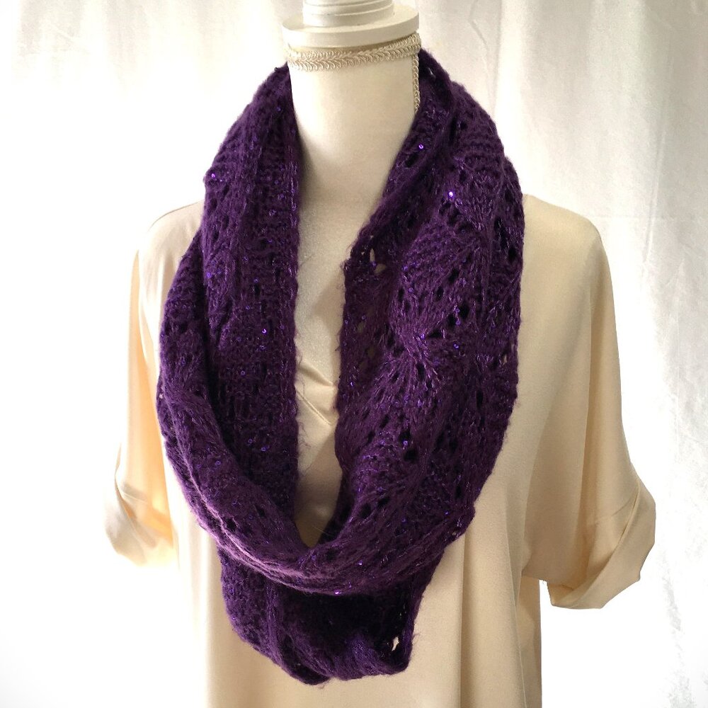 Purple Infinity Scarf